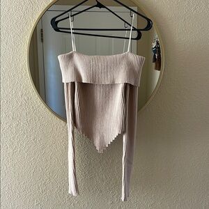 Stylish Ribbed Off-Shoulder Top